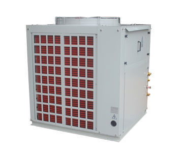 L'isolato ha spaccato l'unità del condizionatore d'aria del sistema con la pompa di calore, compressore di Hitachi
