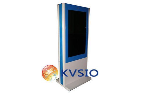 Banco di mostra LCD del pavimento del touch screen di pubblicità diritta all'aperto del chiosco