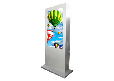 Pavimento della cabina telefonica che sta alta luminosità 42" 46" 55" di Digital dell'esposizione all'aperto del contrassegno