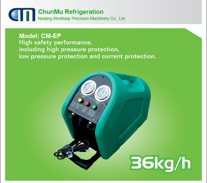 Macchina antidetonante CM-EP di recupero del refrigerante di R600A per R600 e R290 (refrigerante di HC)