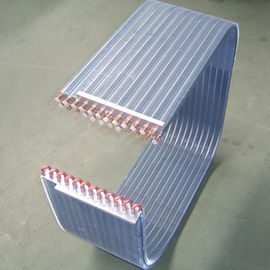 scambiatore di calore di alluminio della metropolitana di rame dell'aletta del sistema di condizionamento d'aria acqua calda fredda/di 1.9MPa